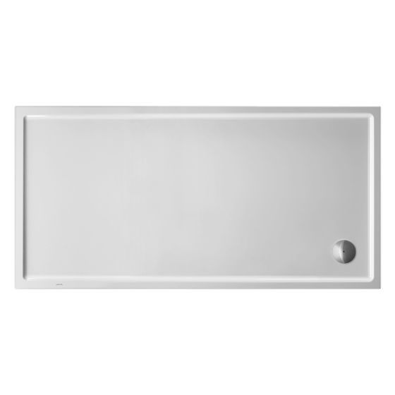 Duravit Starck Slimline Duschwanne 800x1800x65mm, Rechteckig, Weiß glänzend, aus Sanitäracryl, Ablauf Ecke, Höhe 65mm