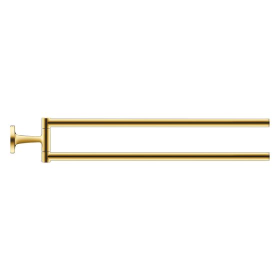 Duravit Starck T Handtuchhalter 486x88x57mm, Gold poliert, Messing, 2 Arme, mit Befestigungsmaterial