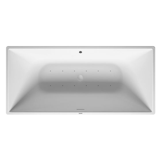 Duravit DuraSquare Whirlwanne Rechteckig, Freistehend, 850x1850x485mm, Air-System, 2 Rückenschrägen, 250l, Innen 460mm, Mattweiß