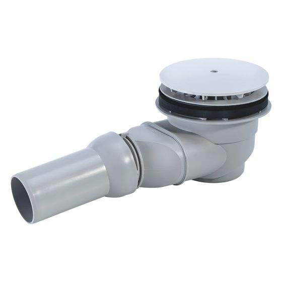 Duravit Universal Duschwannenablauf aus Kunststoff 90x300x90mm, Chrom glänzend, waagerecht, Sperrwasserhöhe 50mm, 42l/min