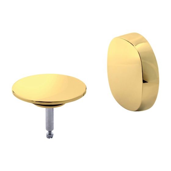 Duravit Ausstattungs-Set, Gold poliert, mit Drehgriff und Ventilkegel für Ab- und Überlaufgarnitur von Badewannen
