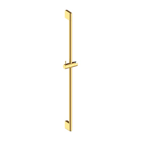Duravit Brausestange 900mm, Handbrausehalterung höhenverstellbar, Gold poliert