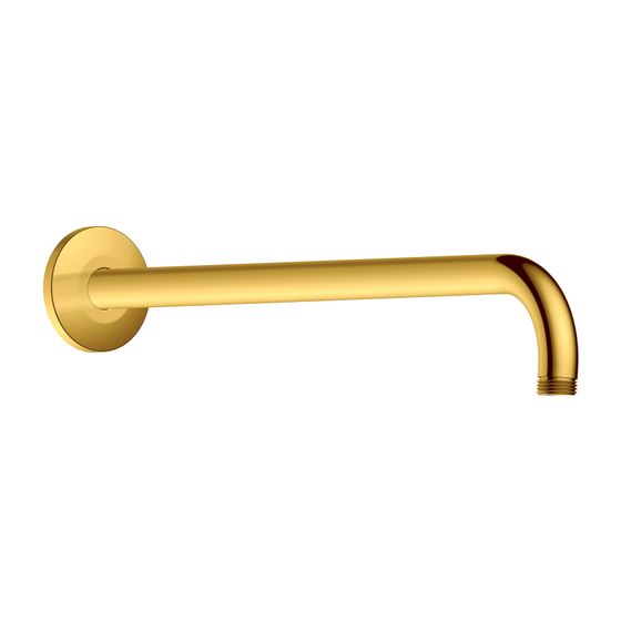 Duravit Brausearm Länge 410mm Wandmontage Rosette rund, Gold poliert
