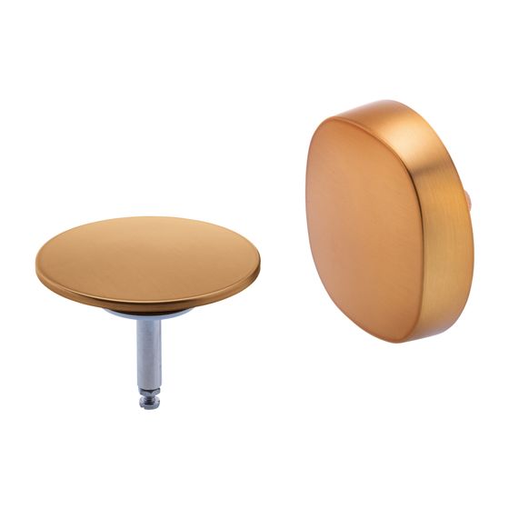 Duravit Ausstattungs-Set, Bronze gebürstet, mit Drehgriff und Ventilkegel für Ab- und Überlaufgarnitur von Badewannen