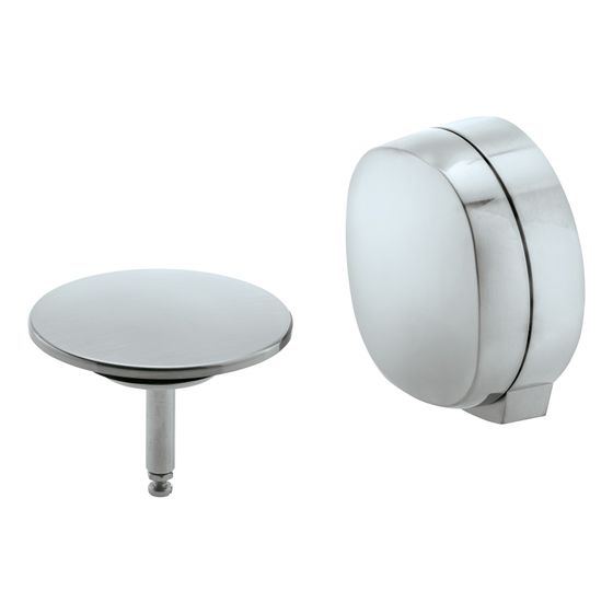 Duravit Ausstattungs-Set, Edelstahl gebürstet, inkl. Drehgriff, Abdeckung Wanneneinlauf, Perlator, Ventilkegel, für Badewannen