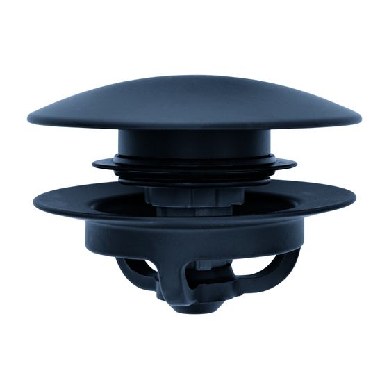 Duravit Ausstattungs-Set, Push-open Ventil, Mattschwarz
