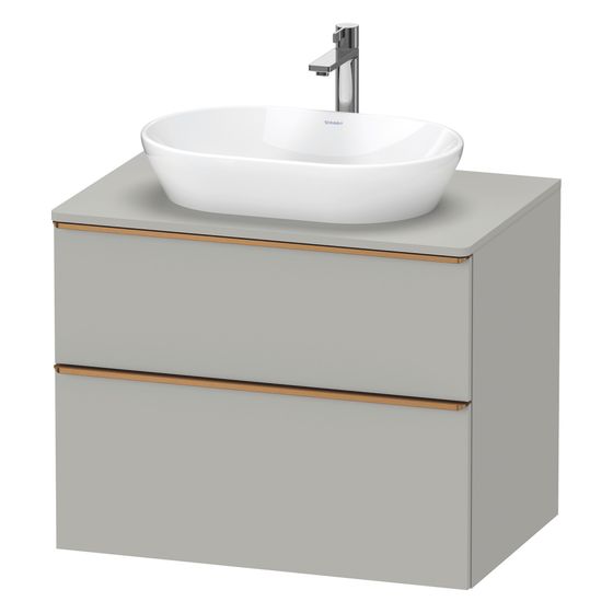 Duravit D-Neo Konsolenwaschtischunterbau wandh 550x800x664mm Betongrau Matt, mit KSP, Dekor, 1 SK/AZ, Bronze, mit, Dämpfung