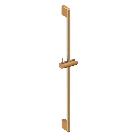 Duravit Brausestange 900mm, Handbrausehalterung höhenverstellbar, Bronze gebürstet