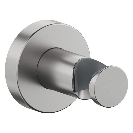 Duravit Brausehalter Konisch, 55x102mm, Messing, rund, Edelstahl gebürstet