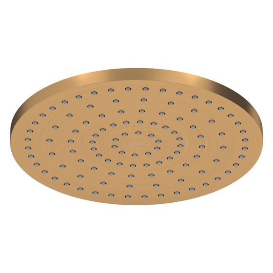 Duravit Kopfbrause, Bronze gebürstet, Kunststoff, MinusFlow, Rund, d. Kopfbrause 250mm, 9l/min, Rain, Decken-/Wandmontage