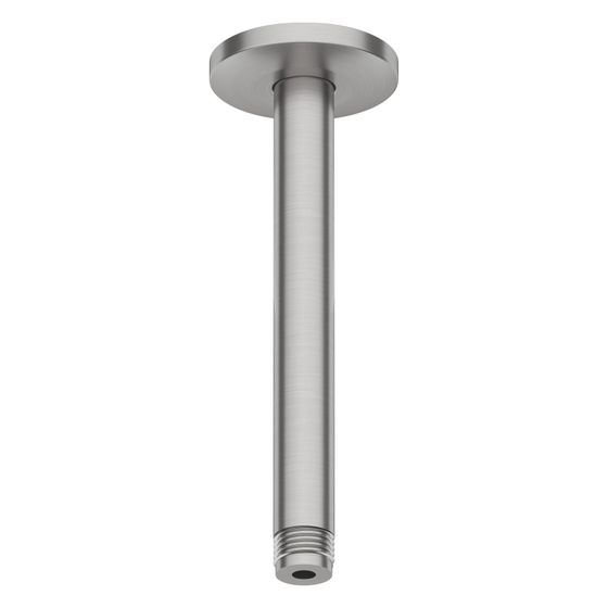Duravit Brausearm Länge 200mm Deckemontage Rosette rund, Edelstahl gebürstet