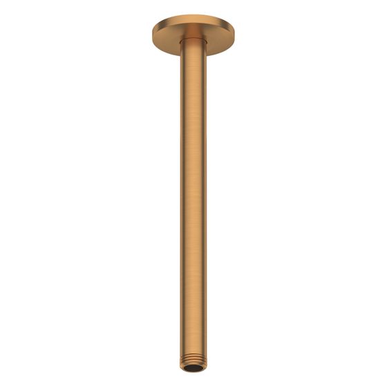 Duravit Brausearm Länge 300mm Deckemontage Rosette rund, Bronze gebürstet