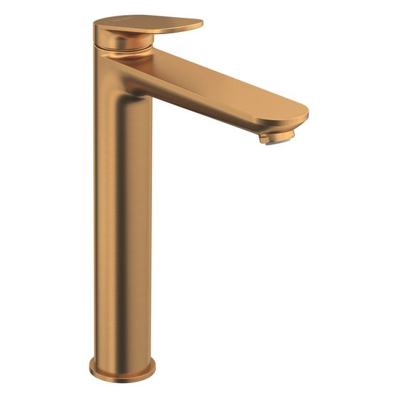Duravit Wave Einhebel-Waschtischmischer XL, Bronze gebürstet, 5l/min, Hebelgriff, Ausladung 176mm, Höhe 297mm