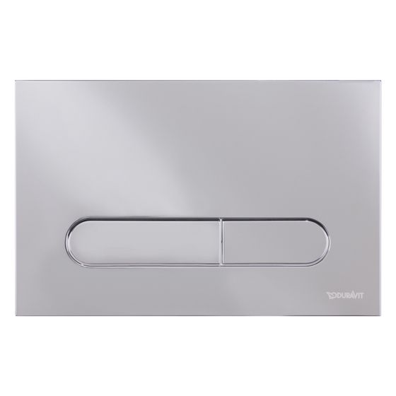Duravit DuraSystem Betätigungsplatte mechanisch für WC Beta 100 Dual Flush Aufgesetzt, Chrom Hochglanz