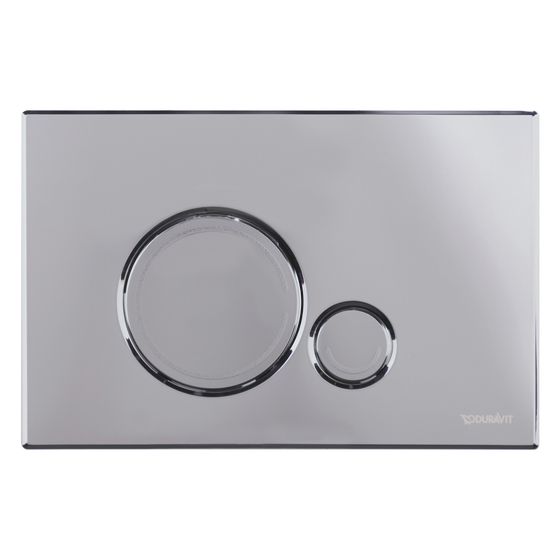 Duravit DuraSystem Betätigungsplatte mechanisch für WC Beta 120 Dual Flush Aufgesetzt, Chrom Hochglanz