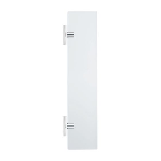 Duravit Karree Glasablagen aus Glas 110x600x6mm, Chrom glänzend