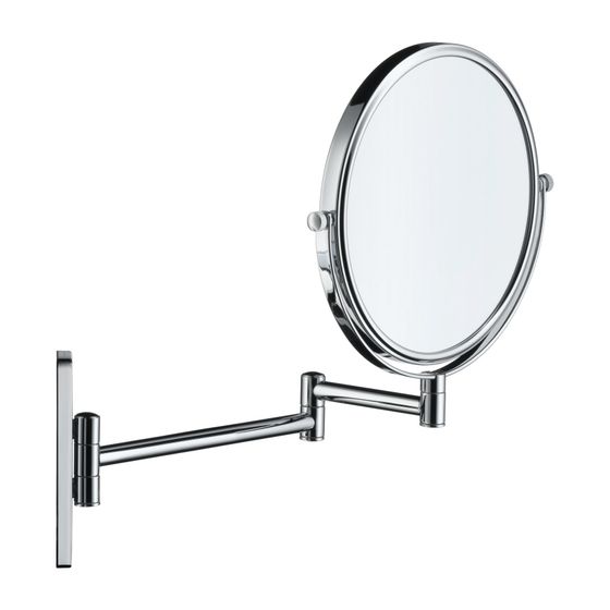 Duravit D-Code Kosmetikspiegel 330x203x310mm, Chrom, Optische Vergrößerung 3-fach, Schraubbefestigung