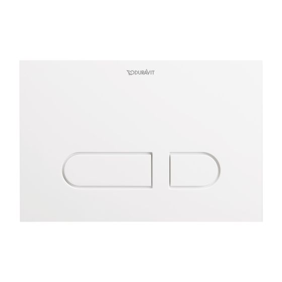 Duravit DuraSystem A1 Betätigungsplatte mechanisch für WC Dual Flush Aufgesetzt/Fächenbündig, Weiß