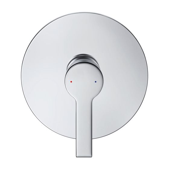 Duravit B.2 Einhebel-Brausemischer Unterputz, Anzahl Verbraucher 1, Chrom, 24,5l/min, Rosette rund d.170mm