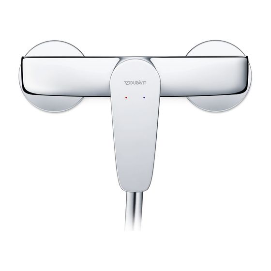 Duravit B.1 Einhebel-Brausemischer Aufputz, Chrom HG, Keramikm. Ausladung 133 mm, S-Ansch.1/2