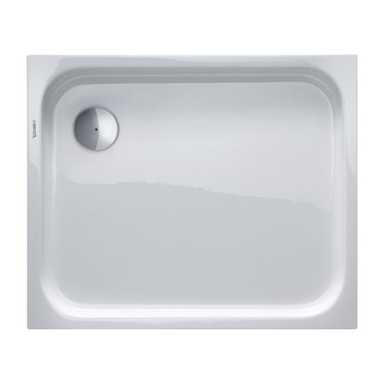 Duravit D-Code Duschwanne 750x900x85mm, Rechteckig, Weiß glänzend, aus Sanitäracryl, Ablauf Ecke, Höhe 85mm