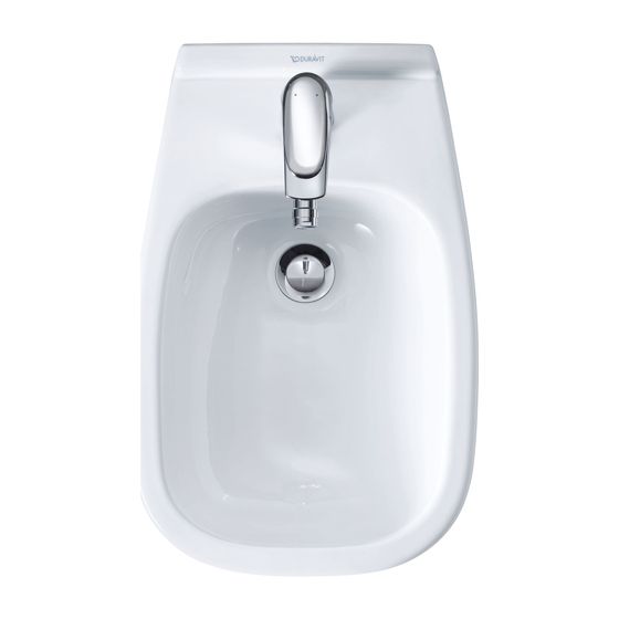 Duravit D-Code Wandbidet 545x355x350mm, Weiß Hochglanz, 1 HL, mit HLB/Überlauf