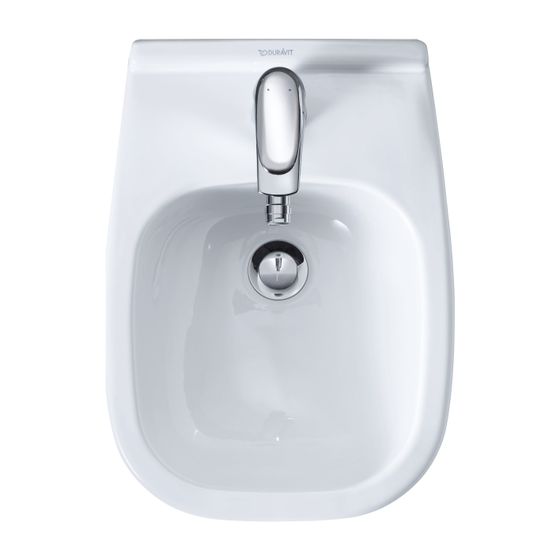 Duravit D-Code Wandbidet 480x350x350mm, Weiß Hochglanz, 1 HL, mit HLB/Überlauf