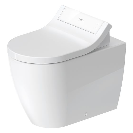 Duravit ME by Starck Stand WC für Dusch-WC-Sitz 600x370x400mm, Weiß HG, Back to wall, 4,5l, Tiefspüler, halb offen, waagerecht