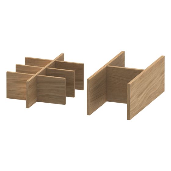 Duravit Universal Einrichtungssystem Set 347x371x120mm Eiche Natur massiv, Massivholz, für Waschtischunterbau