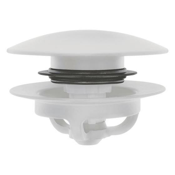 Duravit Ausstattungs-Set, Push-open Ventil, Weiß