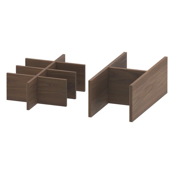 Duravit Universal Einrichtungssystem Set 347x271x120mm AM Nussbaum, Massivholz, für Waschtischunterbau