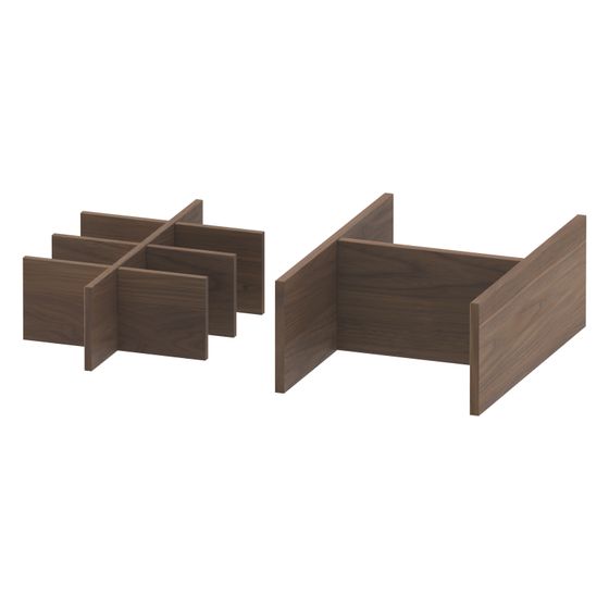 Duravit Universal Einrichtungssystem Set 422x371x120mm AM Nussbaum, Massivholz, für Waschtischunterbau