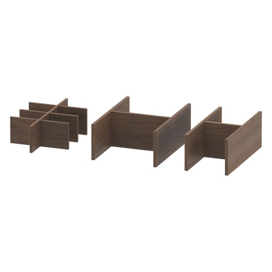 Duravit Universal Einrichtungssystem Set 694x371x120mm AM Nussbaum, Massivholz, für Waschtischunterbau
