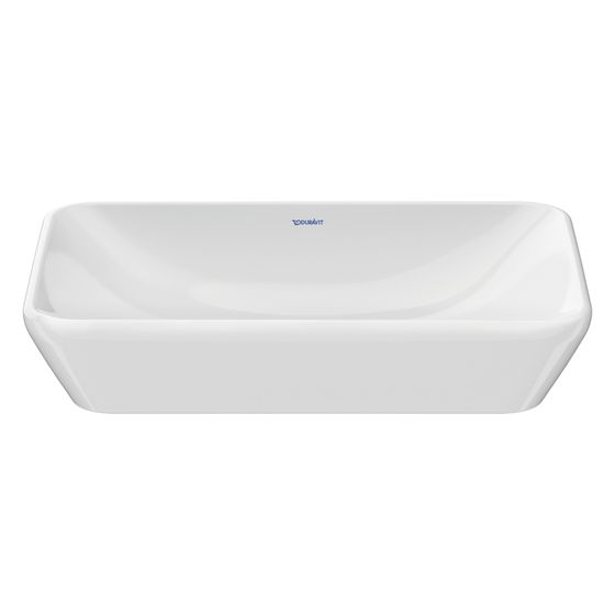 Duravit D-Neo Aufsatzbecken 600mm, Weiß Hochglanz, Rechteckig, ohne Überlauf
