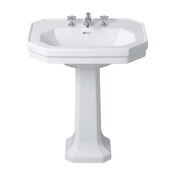 Duravit Serie 1930 Standsäule aus Keramik 300x296x630mm, Weiß Hochglanz, WonderGliss, bodenstehend, für 043880 und 043870