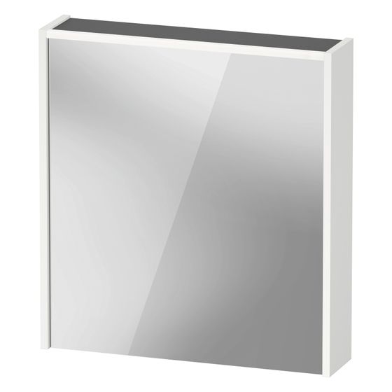 Duravit D-Code Spiegelschrank Wandmontage 148x650x700mm, Weiß, Tür R, 2 Glasfachböden, 1 Holzfachboden, 5W