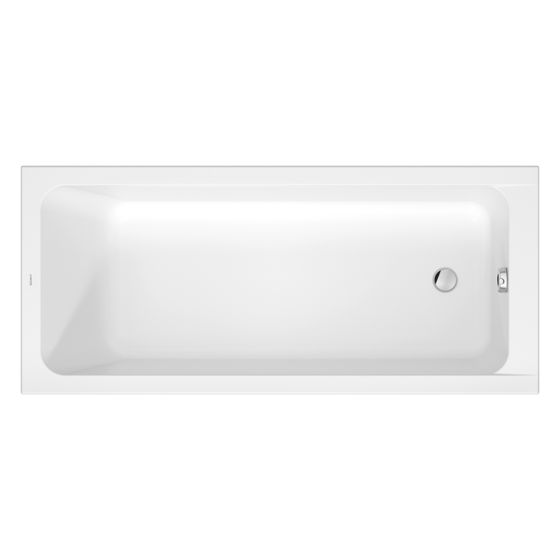 Duravit D-Code Badewanne 470x750x1700mm, 253l, Weiß, Rechteckig, Einbau, 1 Rückenschräge variabel