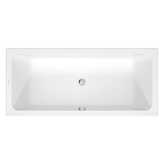 Duravit D-Code Badewanne 470x800x1800mm, 285l, Weiß, Rechteckig, Einbau, 2 Rückenschrägen