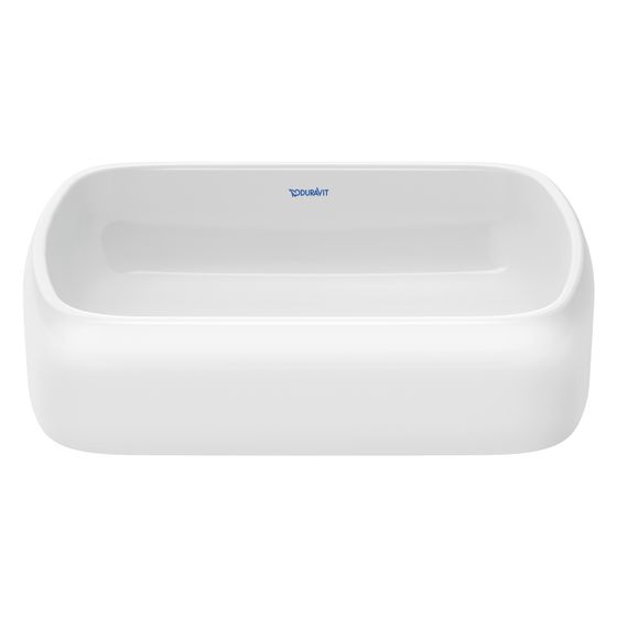 Duravit Qatego Aufsatzbecken 500mm, Weiß Hochglanz, HygieneGlaze, ohne Überlauf und HLB, RW glasiert
