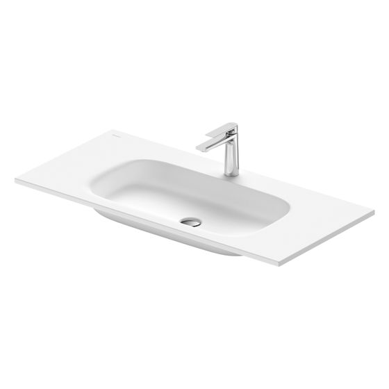 Duravit Sivida Waschtisch 485x1020x110mm Weiß Seidenmatt rechteckig 1 Waschplatz/HL M ohne Überlauf