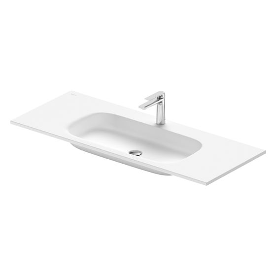 Duravit Sivida Waschtisch 485x1220x110mm Weiß Seidenmatt rechteckig 1 Waschplatz/HL M ohne Überlauf