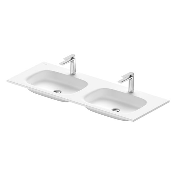 Duravit Sivida Waschtisch 485x1290x110mm Weiß Seidenmatt rechteckig 1 HL L/R ohne Überlauf