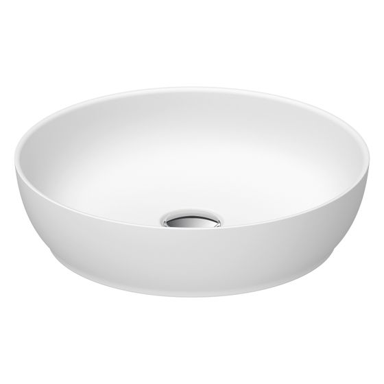 Duravit Sivida Aufsatzbecken 400mm, Weiß Seidenmatt, DuroCast Plus, rund, ohne Überlauf