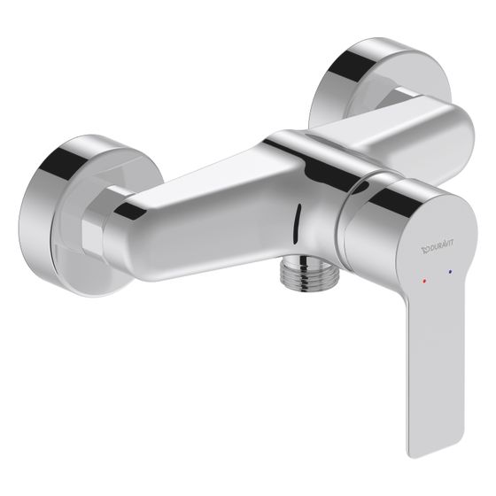 Duravit D-Code Einhebel-Brausemischer Aufputz, Chrom, Anschlussart S-Anschlüsse, 1/2