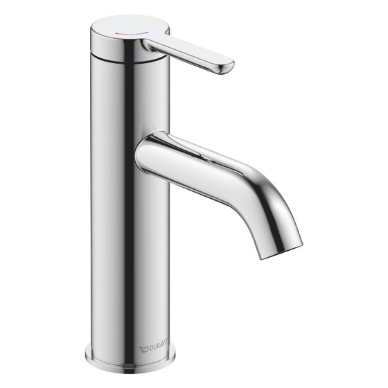 Duravit C.1 Einhebel-Waschtischmischer M FreshStart und MinusFlow, Chrom, 4l/min, Ausladung 113mm, Höhe 175mm