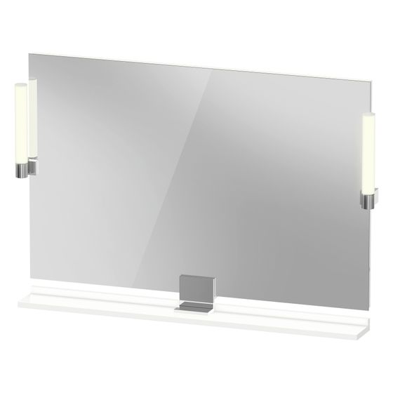 Duravit Sivida Spiegel Wandmontage 36x1050x650mm Mattweiß LED 9W Betätigung Sensorschalter R/außen
