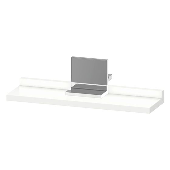 Duravit Sivida Spiegel-Ablage 400x115x35mm Chrom/Mattweiß ohne Konsolenträger