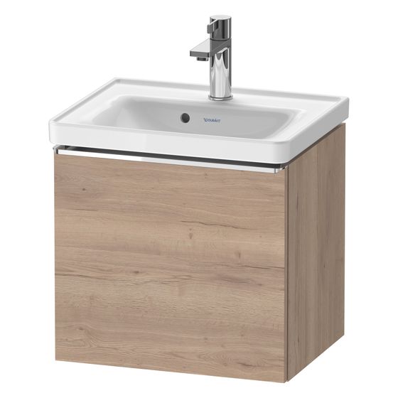 Duravit D-Neo Waschtischunterbau wandhäng. 372x484x440mm Eiche Marmoriert Matt, Griff 1 Auszug, mit Dämpfung