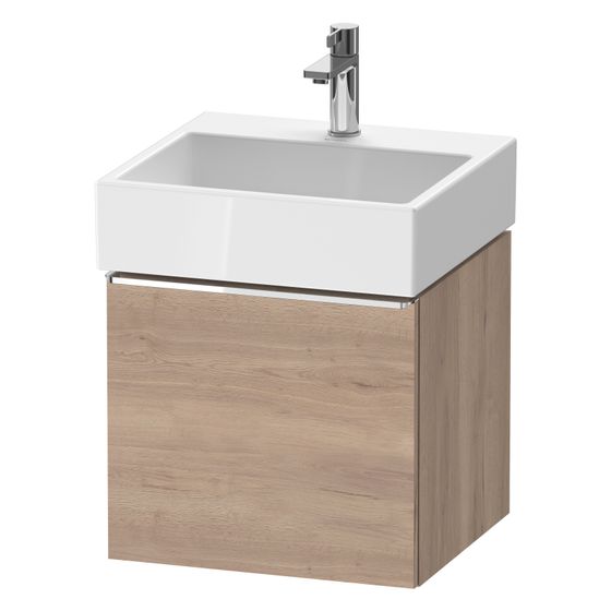 Duravit D-Neo Waschtischunterbau wandhäng. 442x484x440mm Eiche Marmoriert Matt, Griff 1 Auszug, mit Dämpfung