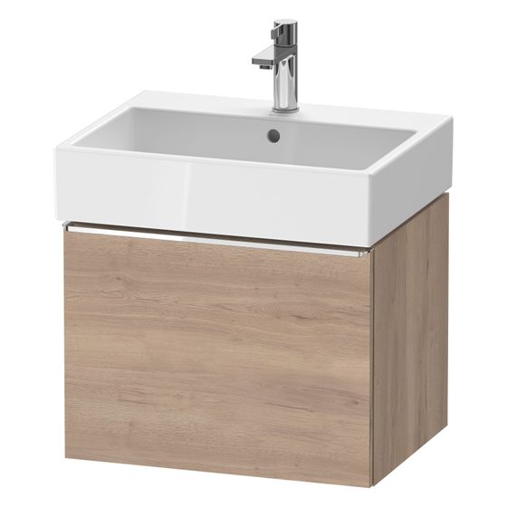 Duravit D-Neo Waschtischunterbau wandhäng. 442x584x440mm Eiche Marmoriert Matt, Griff 1 Auszug, mit Dämpfung
